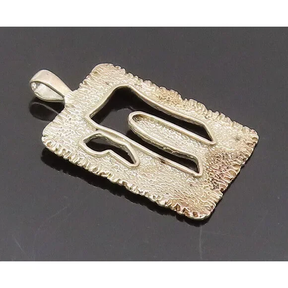 925 Sterling Silver Vintage Pendant ISRAEL Cutout Chai Jewish PT22595 - Picture 1 of 5